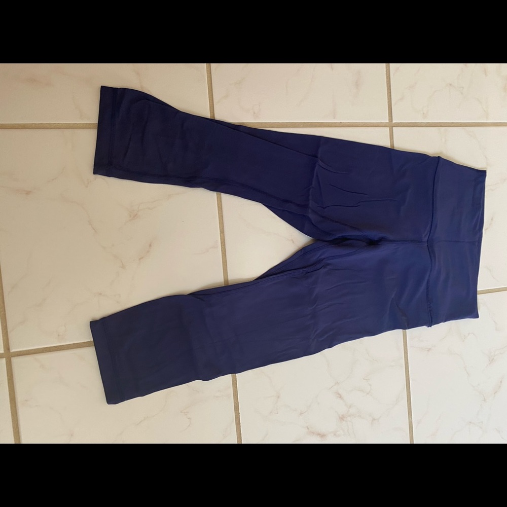 Lululemon align crop leggings navy blue